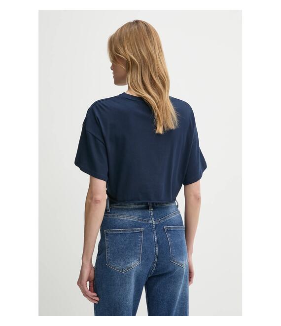 Βαμβακερό μπλουζάκι Tommy Jeans χρώμα: ναυτικό μπλε, DW0DW20321