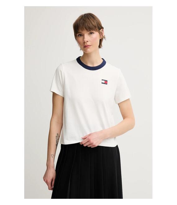 Βαμβακερό μπλουζάκι Tommy Hilfiger SAILING χρώμα: άσπρο, WW0WW45598