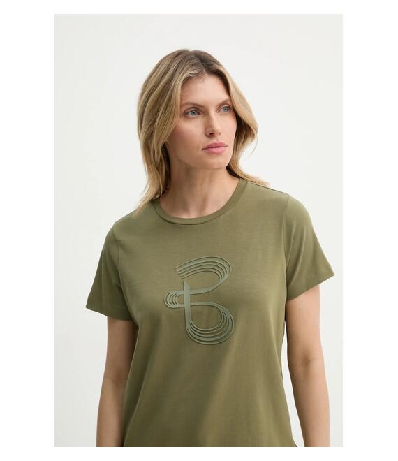 Μπλουζάκι Bruuns Bazaar χρώμα: πράσινο, BBW4000