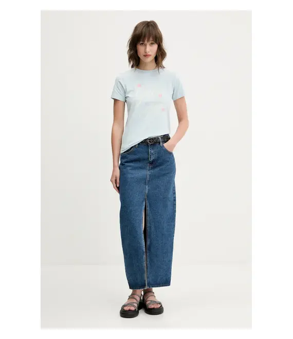 Μπλουζάκι Guess Jeans χρώμα: μπλε, W5GI24 J1314