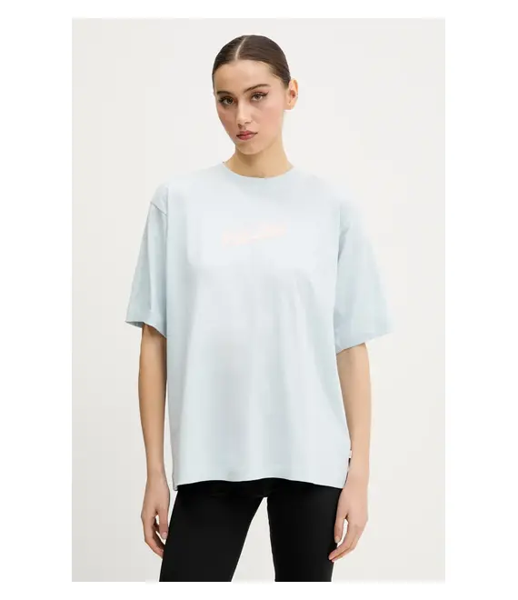 Βαμβακερό μπλουζάκι Guess Jeans γυναικείο, χρώμα: μπλε, W5GI29 K8HM0