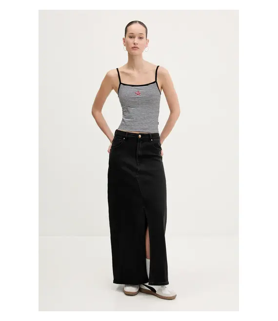 Top Guess Jeans χρώμα: μαύρο, W5GP35 KCIE1
