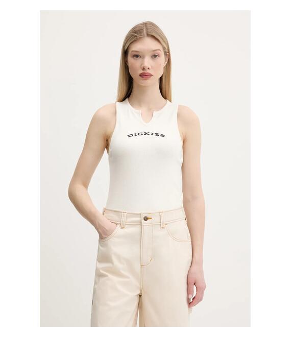 Top Dickies χρώμα: μπεζ, DK0A8677C481