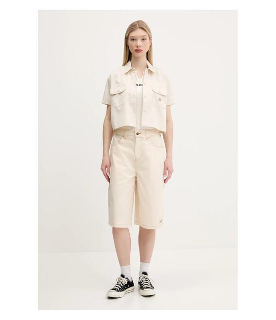 Top Dickies χρώμα: μπεζ, DK0A8677C481