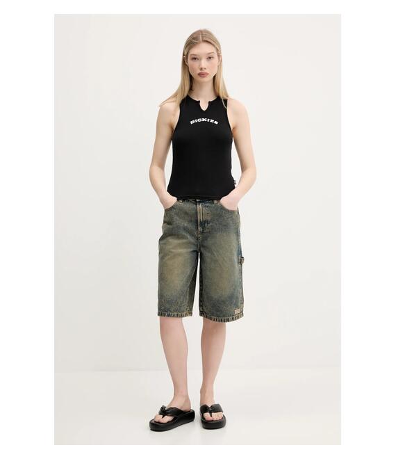 Top Dickies χρώμα: μαύρο, DK0A8677BLK1