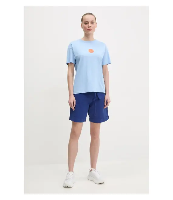 Βαμβακερό μπλουζάκι Rip Curl γυναικείο, χρώμα: μπλε, 0EGWTE