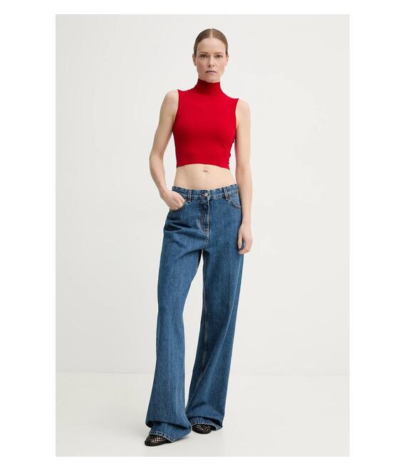Μπλουζάκι The Kooples χρώμα: κόκκινο, FTOP30005K