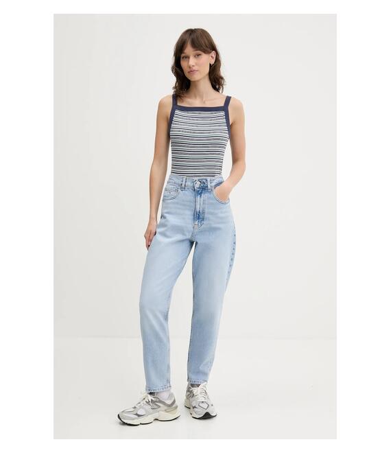 Top Abercrombie & Fitch χρώμα: ναυτικό μπλε, KI139-5318