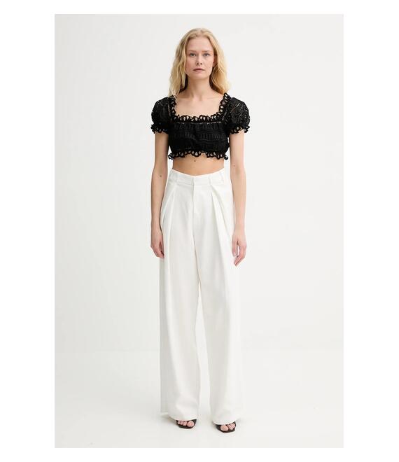 Μπλουζάκι Ermanno Scervino χρώμα: μαύρο, D464L607RXT