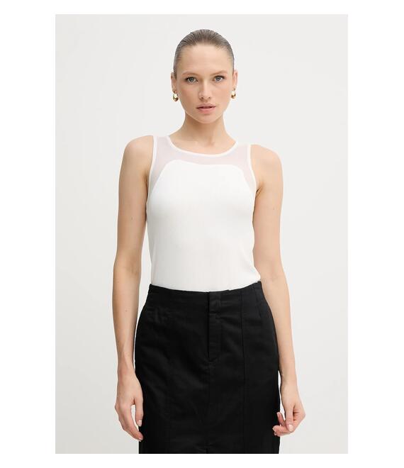 Top Sisley χρώμα: μπεζ, 3Y61LH00Z