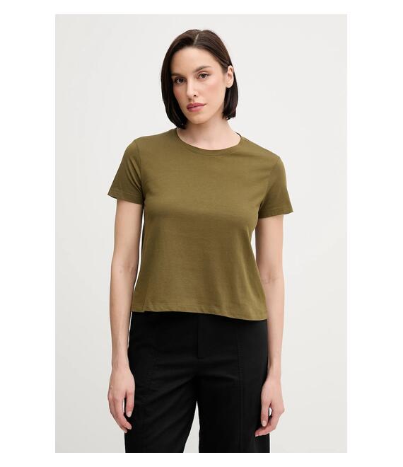 Βαμβακερό μπλουζάκι Sisley χρώμα: πράσινο, 3I1XL107A