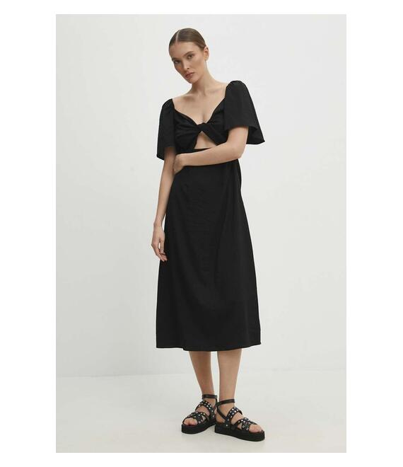 Φόρεμα Answear Lab χρώμα: μαύρο