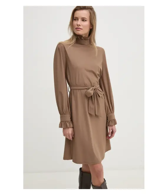 Φόρεμα Answear Lab χρώμα: καφέ