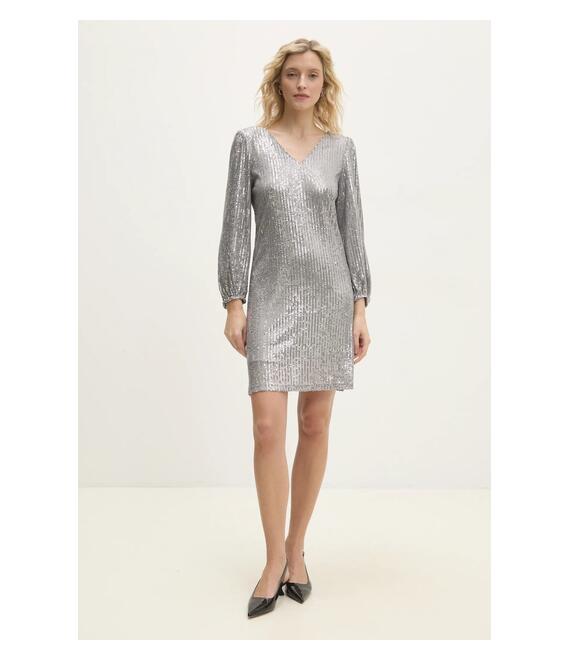 Φόρεμα Answear Lab χρώμα: ασημί