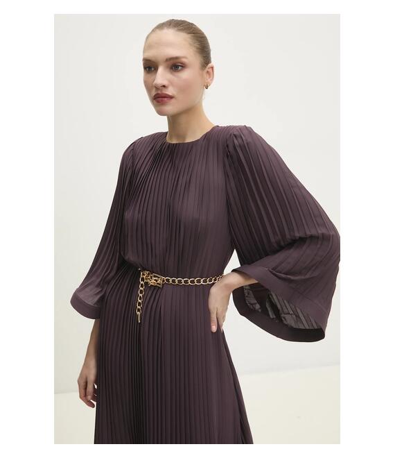 Φόρεμα Answear Lab χρώμα: καφέ