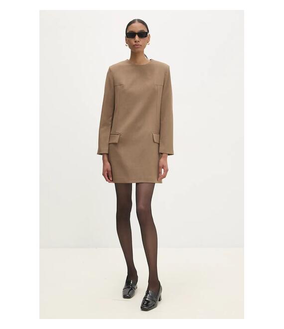 Φόρεμα Answear Lab χρώμα: μπεζ