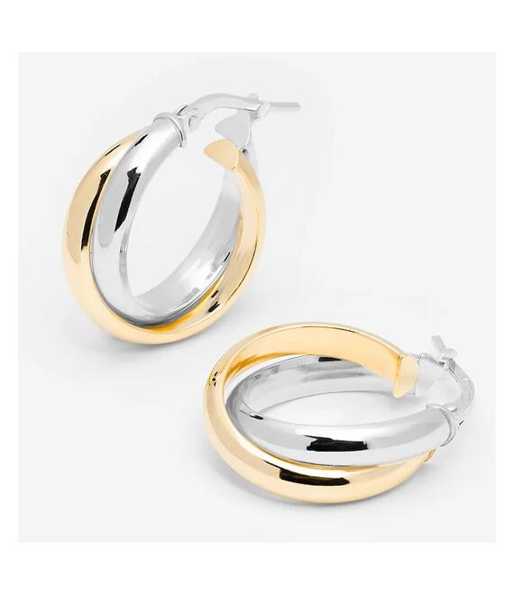 Ασημένια επιχρυσωμένα σκουλαρίκια ANIA KRUK TRENDY SMVKS2650Z