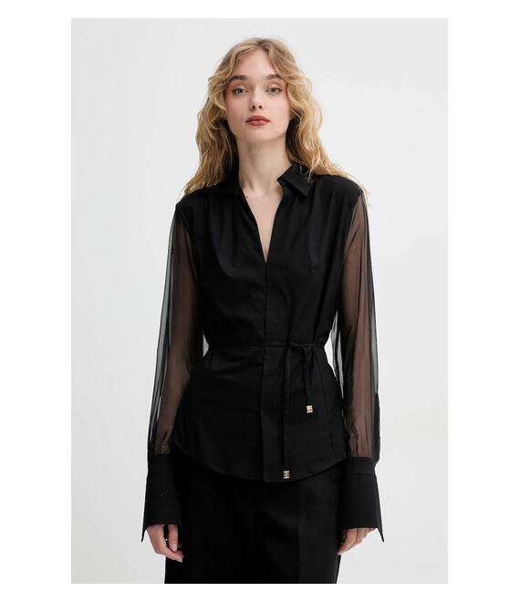 Πουκάμισο Blugirl Blumarine χρώμα: μαύρο, RA5075.T2994