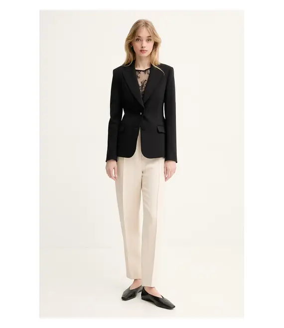 Σακάκι Blugirl Blumarine χρώμα: μαύρο, RA5204.T2968