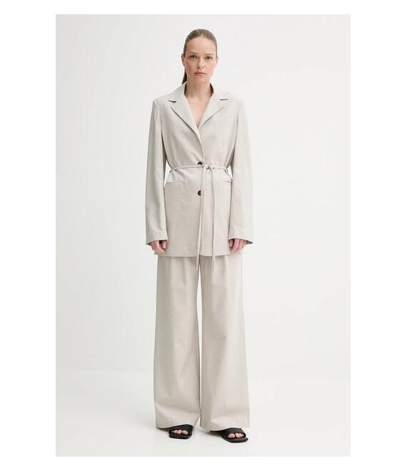 Βαμβακερό blazer Alohas Very χρώμα: μπεζ, R100922