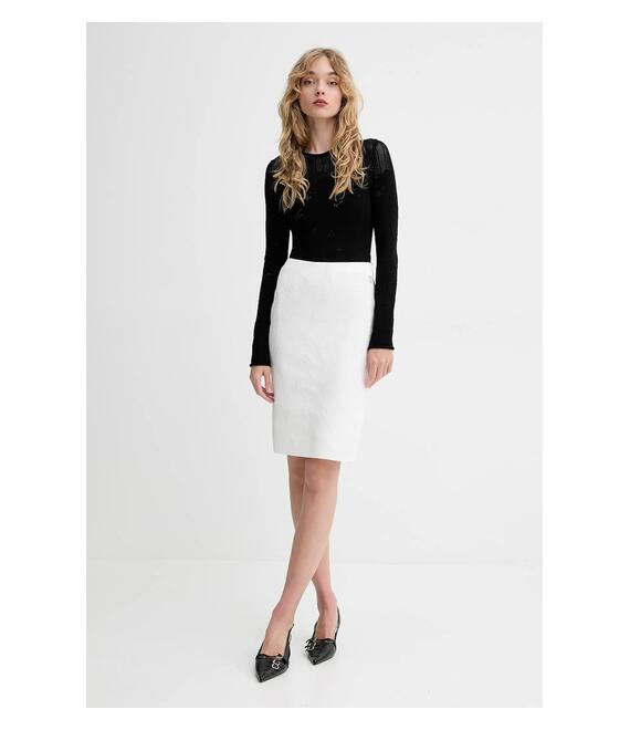 Πουλόβερ Blugirl Blumarine χρώμα: μαύρο, RA5010.MS99E