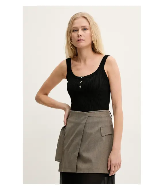 Top Silvian Heach ZAUKA χρώμα: μαύρο, GPP25035TO