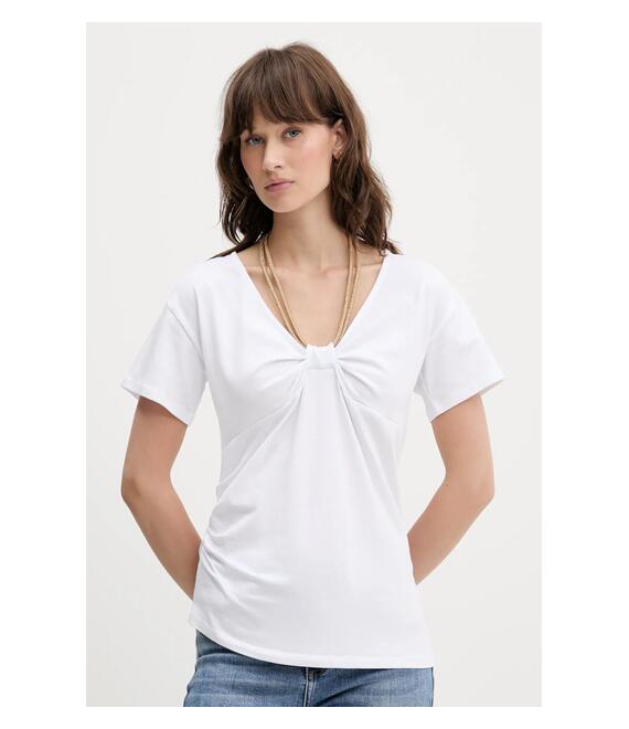 Μπλουζάκι Blugirl Blumarine χρώμα: άσπρο, RA5175.J5003
