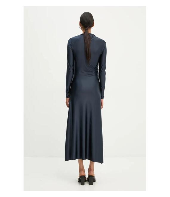 Φόρεμα Day Birger et Mikkelsen Lori - Glossy Stretch χρώμα: ναυτικό μπλε, DAY65243441