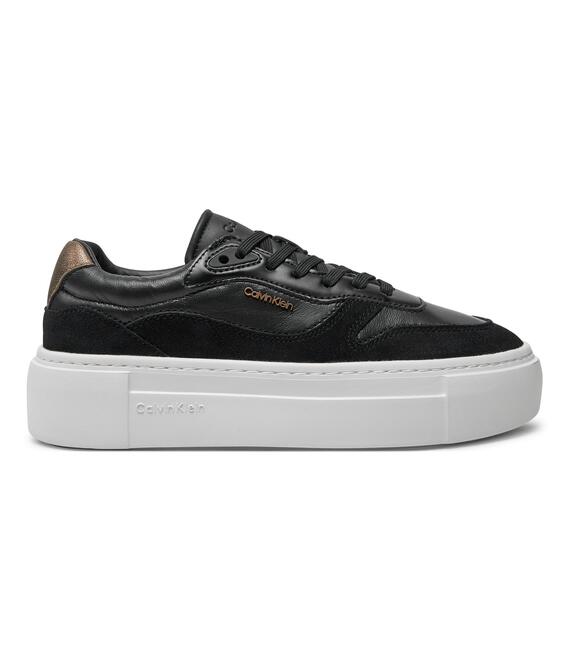 Αθλητικά Calvin Klein Ff Cupsole Lace Up W/Ml Mix M HW0HW02125 Μαύρο
