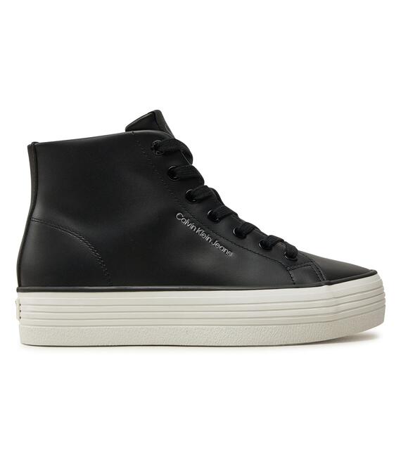 Αθλητικά Calvin Klein Jeans Bold Vulc Flatf Mid Lth In YW0YW01634 Μαύρο