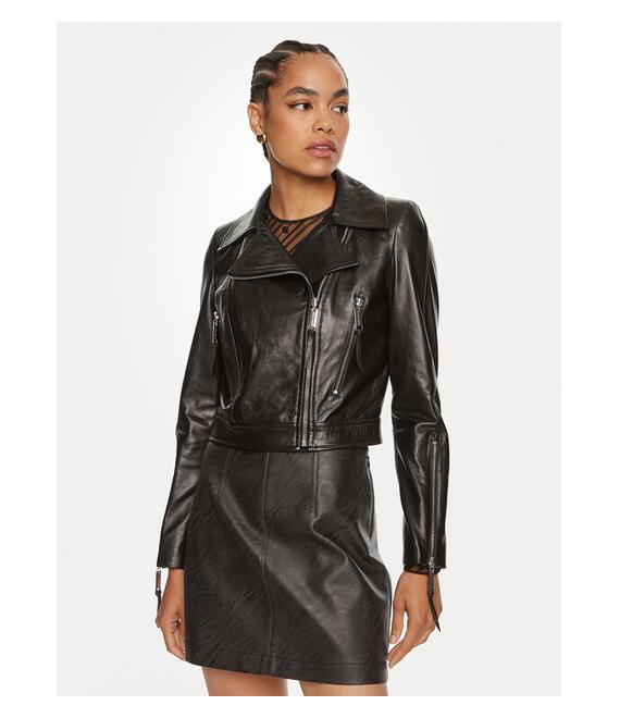 Μπουφάν δερμάτινο Elisabetta Franchi
