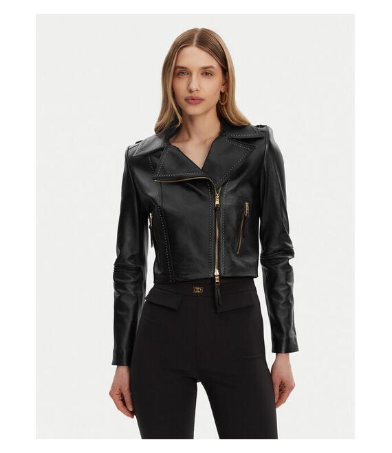 Μπουφάν δερμάτινο Elisabetta Franchi