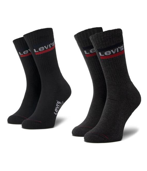 Σετ 2 ζευγάρια ψηλές κάλτσες unisex Levi's®
