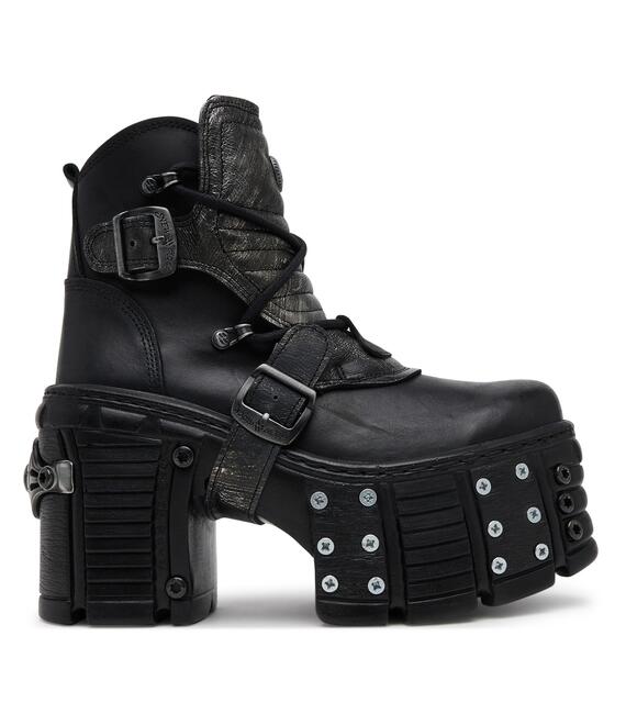 Μποτάκια NEW ROCK M-TM004-C3 Μαύρο