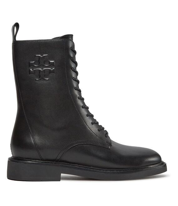 Μποτάκια Tory Burch Double T Combat Boot 154336 Μαύρο