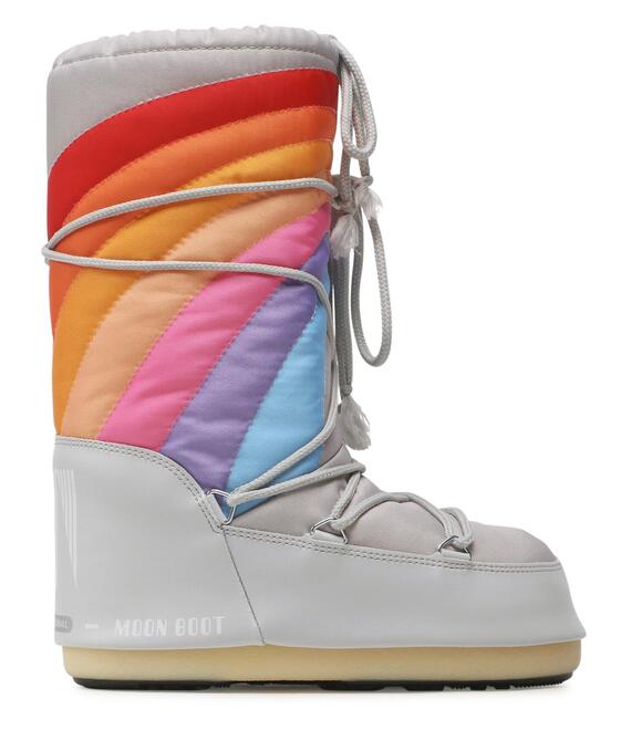 Μπότες Χιονιού Moon Boot Icon Rainbow 14027700002 Γκρι