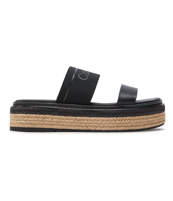 Παντόφλες Calvin Klein Wedge Slide He HW0HW01966 Μαύρο