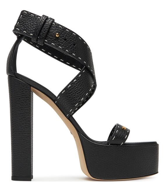 Σανδάλια Elisabetta Franchi SA-08L-52E2-V580 Μαύρο