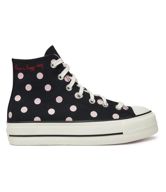 Sneakers Converse Chuck Taylor All Star Lift Platform Polka Dots A10688C Μαύρο