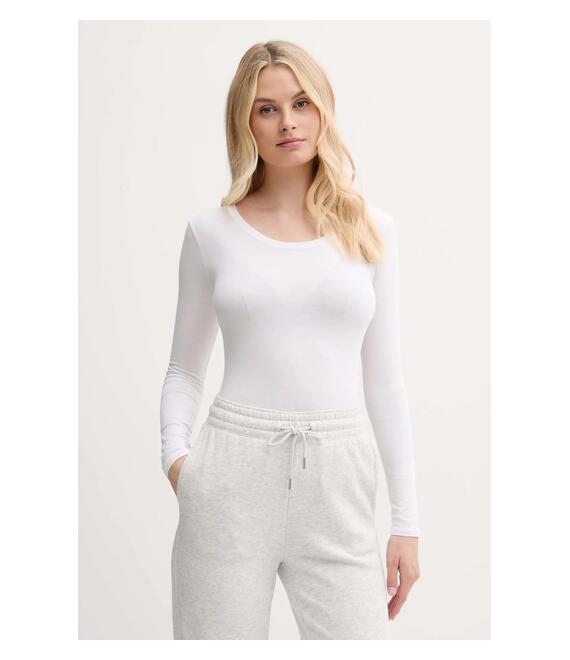 Μακρυμάνικο lounge Polo Ralph Lauren χρώμα: άσπρο, 4P0494