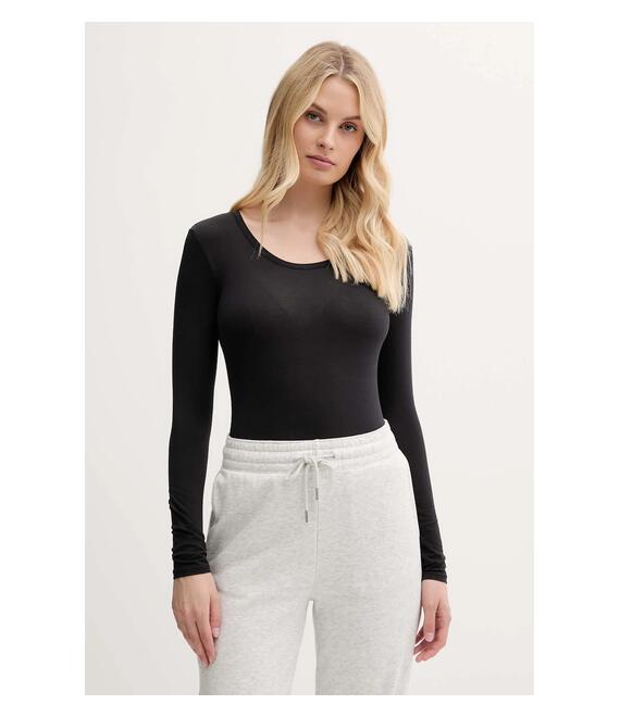 Μακρυμάνικο lounge Polo Ralph Lauren χρώμα: μαύρο, 4P0494