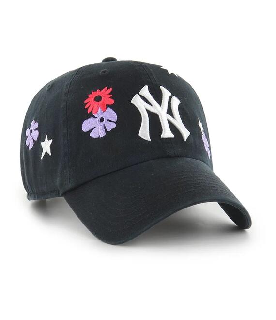 Βαμβακερό καπέλο του μπέιζμπολ 47 brand MLB New York Yankees χρώμα: μαύρο, B-FLRAC17GWS-BKA