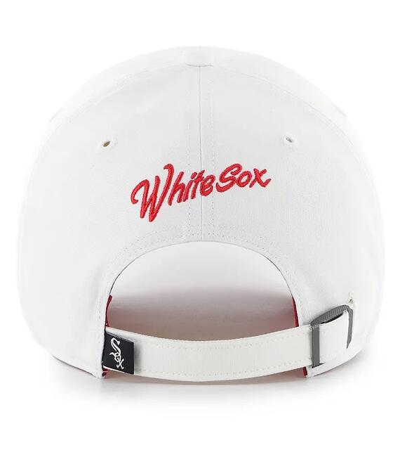 Βαμβακερό καπέλο του μπέιζμπολ 47 brand MLB Chicago White Sox χρώμα: άσπρο, B-CHPCU06GWS-WH