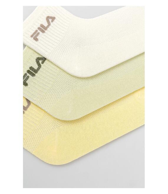 Κάλτσες Fila 3-pack χρώμα: κίτρινο, F6796