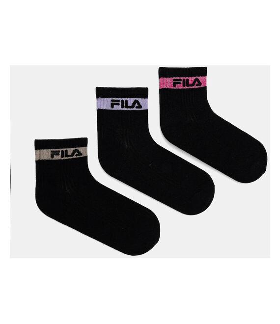 Κάλτσες Fila 3-pack χρώμα: μαύρο, F6798