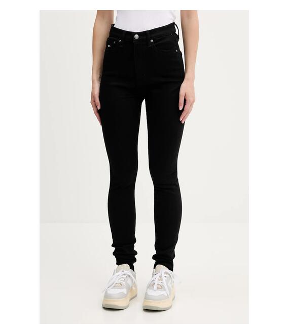Τζιν παντελόνι Tommy Jeans χρώμα: μαύρο, DW0DW19936