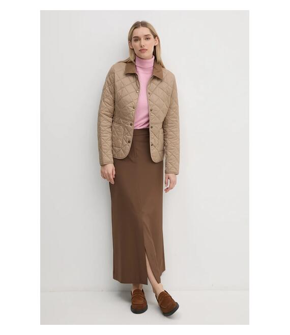 Μπουφάν Barbour χρώμα: μπεζ