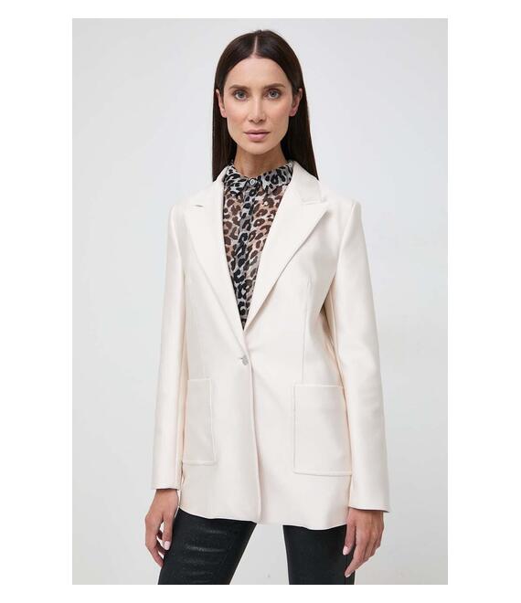Σακάκι Guess χρώμα: μπεζ