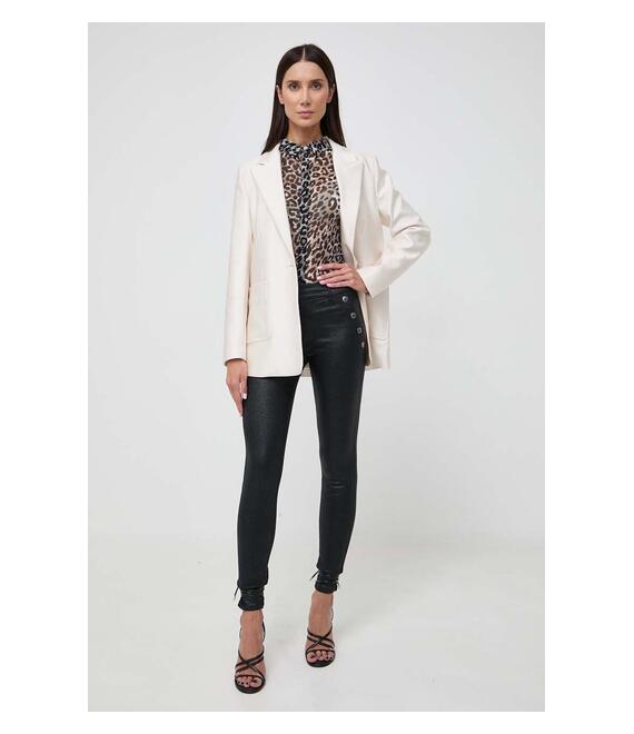 Σακάκι Guess χρώμα: μπεζ