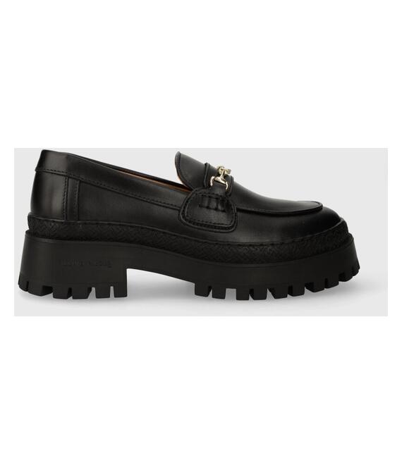 Δερμάτινα μοκασίνια Filling Pieces Loafer Sierra χρώμα: μαύρο, 44223051861 F344223051861